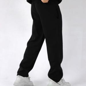 Black Straight Sweatpants