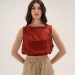Brick Red Basic – Linen Top