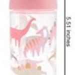 FLIP TOP BOTTLE PINK DINO (F23)