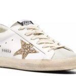 Golden Goose Super-Star off-gold glitter star