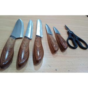 7-piece knife and scissors set with stand