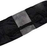 M D Stay Fit MD Nylon Mesh Bag Breathable Adjustable Yoga Gym Carry Strap Portable Black