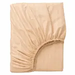 Agha Home Essential Comfort Microfiber Fitted Sheet Set Beige Stripe (3PCS)