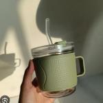 مج بماسك جلد وشاليموا زجاج