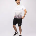 Round Printed Gray T-Shirt