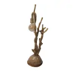 Wood lamp with rope. Natural handmade design Floor lamp , Handcraft – One Piece