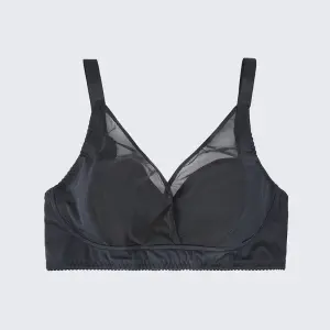 Plus Size Ultra Thin Push Up Sheer Bra Panty Set