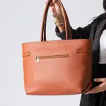 Classic Belt Detail Tote-camel