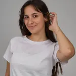 Women Essential White Cotton T-Shirt