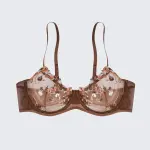 Sexy Butterfly Lace Bra Set Full Bust Minimizer