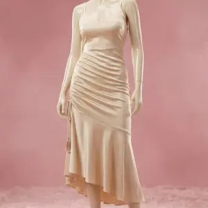 Ruffle Satin Dress