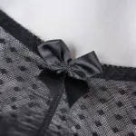 Sheer Lace Stitching Seductive See-Through Bodysuit