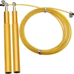 MD Stay Fit Original Metal Skipping Rope, Steel Coated Cable, Aluminum Anti-Skipping Handle, 360 Degree Ball Bearing, 3 Meters Length