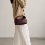 Diagonal Textured Satchel Bag
