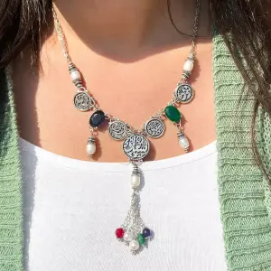 كوليه فضه عربي مطعم باحجار طبيعيه