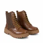 Boots leather with diamonds on the side – B-50