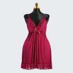Lace V Neck Nightwear Spaghetti Strap Babydoll