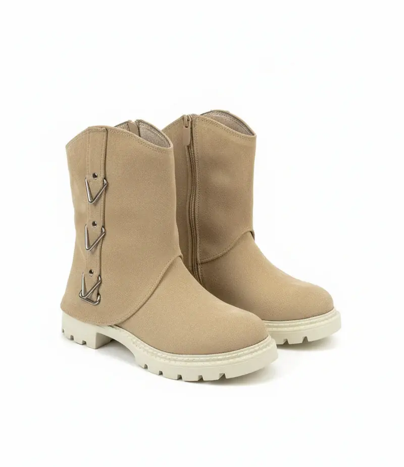 Boot designed with distinctive side buckle B-60