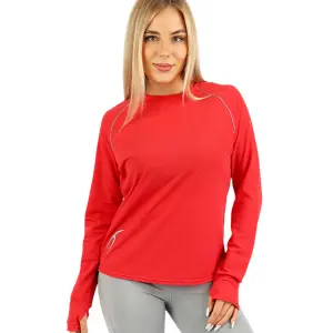 Long-Sleeve Training Red Top