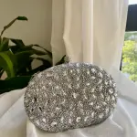 Silver Maystone Clutch
