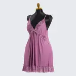 Lace V Neck Nightwear Spaghetti Strap Babydoll