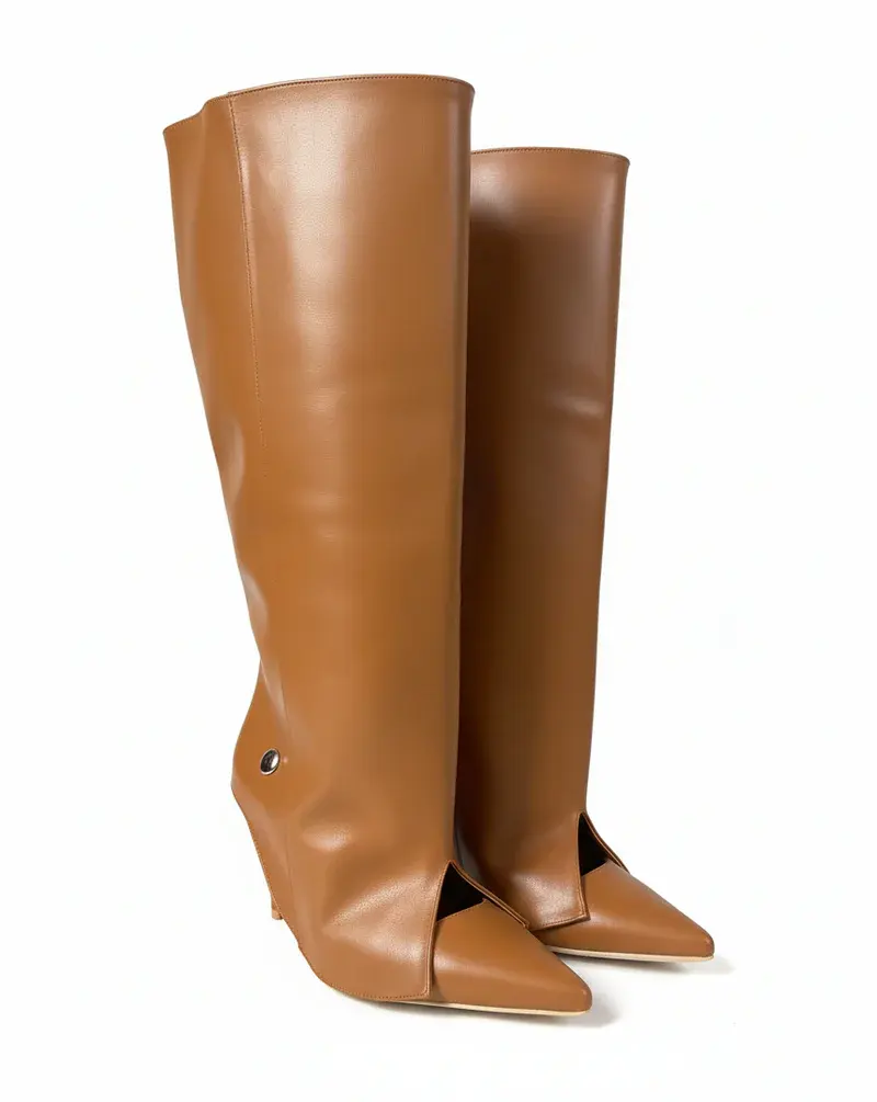 Elegance Leather Boots R-888