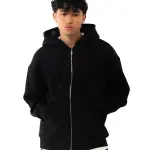 Essential Black Zip-up