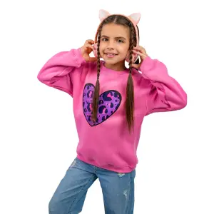 Pink Sweatshirt with "Tiger Heart" 🐯💖