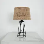 Burlap Table Lamp