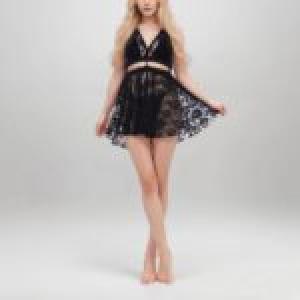 Lace Transparent Short Sleepwear – Elegant Lingerie for Ultimate Comfort