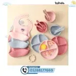 طقم اكل سيلكون كامل