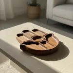 Amara Wooden khamsa Platter