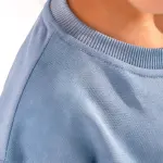 Blue Tie-Dye Sweatshirt with “happy bunny” Print 😎💗