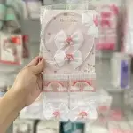 طقم ٥قطع اكسسوار بيبي بناتي ،طوق وشراب مع ٢توكة