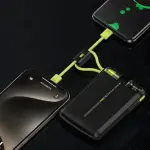 Recci RPB-P13 Power Bank 10000mAh with Built-in Cables