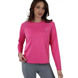 Slim Long Sleeve Fuchsia Top
