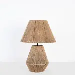 Burlap Table Lamp A91