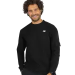 Men's Long-Sleeve Black T-Shirt