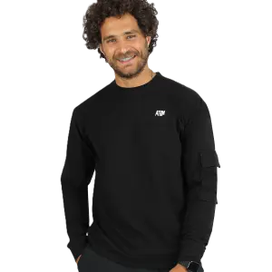 Men's Long-Sleeve Black T-Shirt