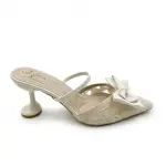stylish sandal featuring an elegant bow design C-91