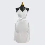 Silk Backless Halter-Neck Dress