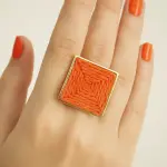 Geometric Woven Ring Stainless Steel Pure RI-20