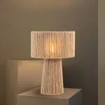 Burlap Table Lamp NBC34