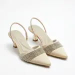 Elegant Sparkle Slingbacks Heel C-84