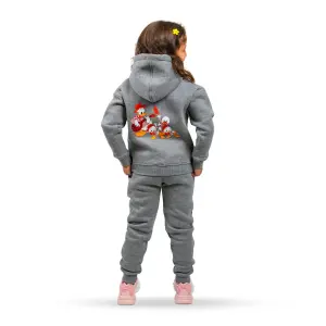 Grey Hoodie with "Donald Duck Group" Print 🦆