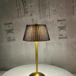 NOIR Pleated Brass Lam