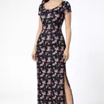 Cotton Floral Maxi Dress