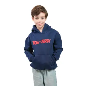 Navy Blue Hoodie with "Tom & Jerry" Print 💙🐭