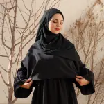 BLACK DRESSY UMRAH ISDAL