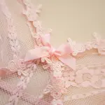 Sheer Pink Lace Chemise Slip Dress